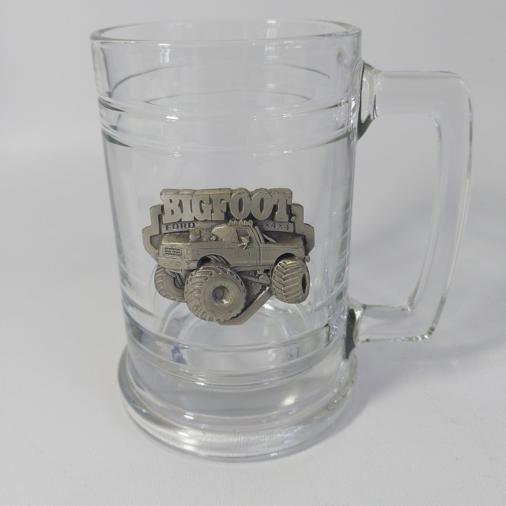 Bigfoot 4x4 Monster Truck vintage Mug Metal Logo Glass Mug‎